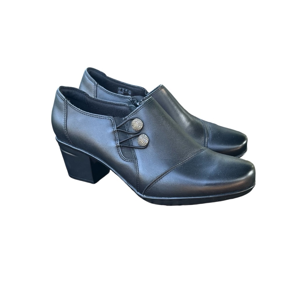 CLARKS Emslie Warren Slip-On Loafer Black Women's Shoes Size 8.5W